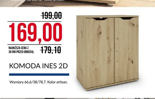 Komoda Ines 2D promocja w Abra Meble