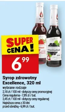 Syrop zdrowotny Excellence promocja w Twój Market