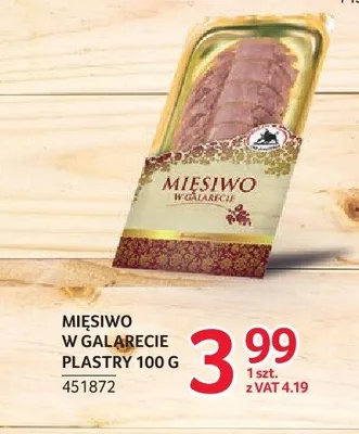 Mięsiwo w galarecie plastry ZMB Białystok promocja w Selgros