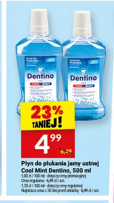 Płyn do płukania jamy ustnej Dentino Cool Mint promocja w Twój Market
