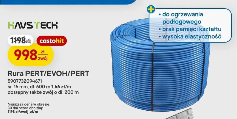 Rura PERT/EVOH/PERT Havstech promocja w Castorama