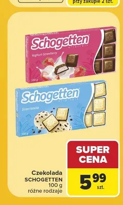 Czekolada Schogetten Stracciatella promocja w Carrefour