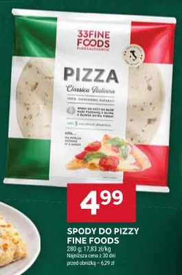 Spody do pizzy Fine Foods promocja w Stokrotka