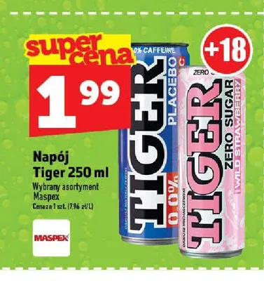 Napój Tiger promocja w TOPAZ