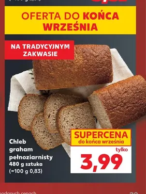 Chleb graham pełnoziarnisty promocja w Kaufland