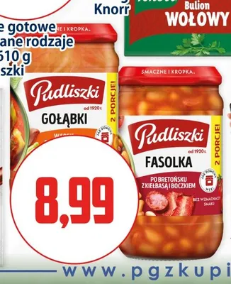Danie gotowe Fasolka po bretońsku Pudliszki promocja w Kupiec