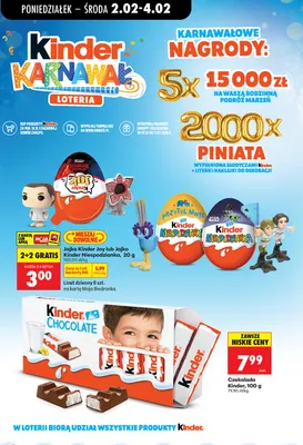 Jajko niespodzianka Kinder Joy 20g promocja w Biedronka