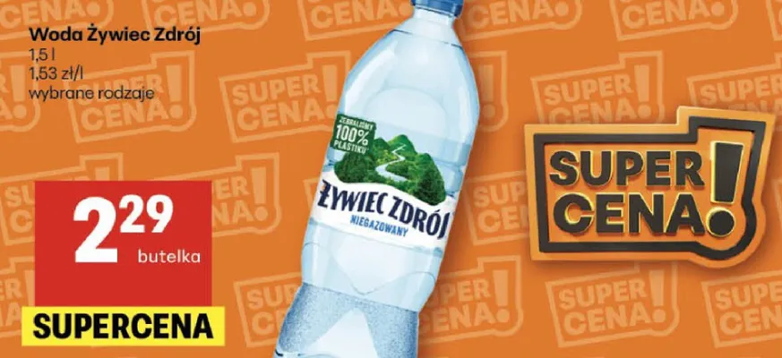 Woda Żywiec Zdrój promocja w Delikatesy Centrum
