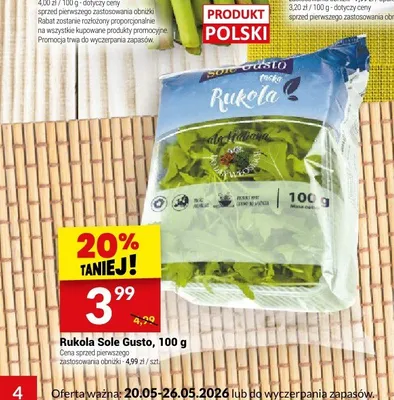 Rukola Sole Gusto promocja w Twój Market