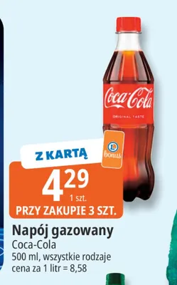 Napój gazowany Coca-Cola promocja w Leclerc