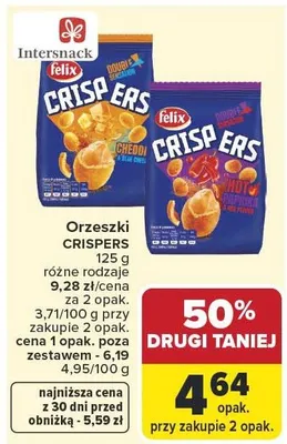Orzeszki crispers promocja w Carrefour