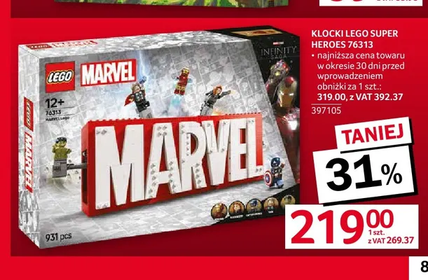 Klocki LEGO Super Heroes 76313 promocja w Selgros