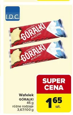 Wafelek Góralki Mleczne promocja w Carrefour Market