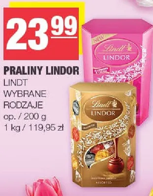 Praliny Lindor promocja w SPAR