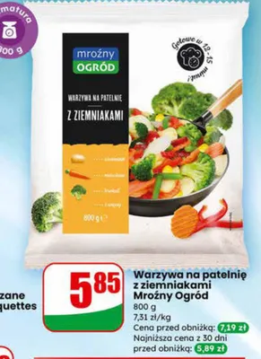 Warzywa na patelnię z ziemniakami promocja w Dino