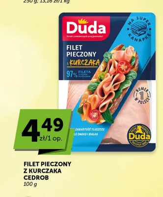 Filet pieczony z kurczaka Duda promocja w ABC