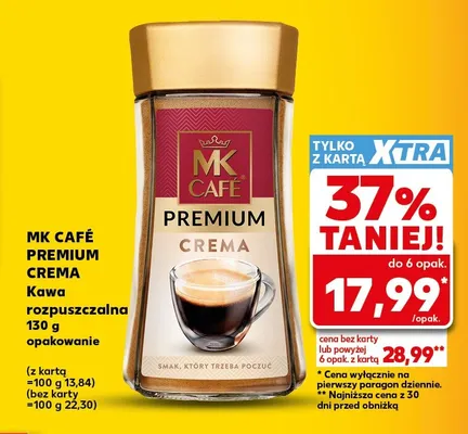 Kawa rozpuszczalna MK Café Premium Crema promocja w Kaufland