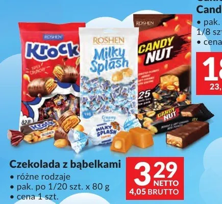 Cukierki Krock/Candy Nut Roshen promocja w Makro