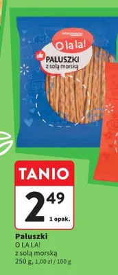 Paluszki z solą morską O LA LA! promocja w Intermarche