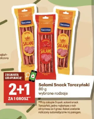 Salami Snack Tarczyński promocja w Delikatesy Centrum