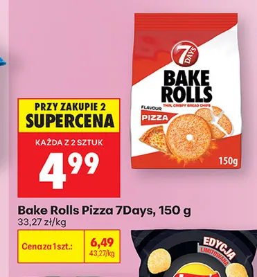 Bake Rolls Pizza 7Days promocja w Biedronka