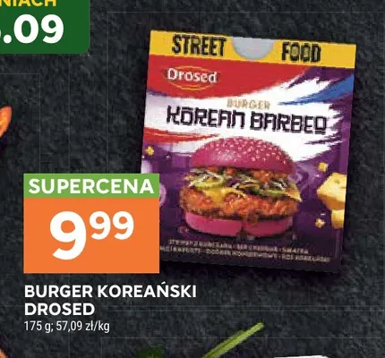 Burger koreański Drosed promocja w Stokrotka