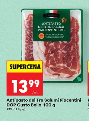 Antipasto dei Tre Salumi Piacentini DOP Gusto Bello promocja w Biedronka