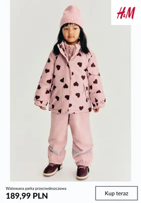 Watowana parka przeciwdeszczowa H & M promocja w H&M