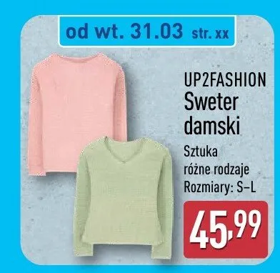 Sweter damski promocja w Aldi
