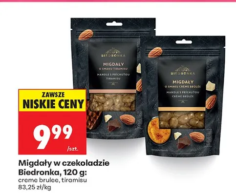 Migdały w czekoladzie creme brulee promocja w Biedronka