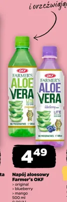 Napój aloesowy Farmer's OKF Original promocja w Netto