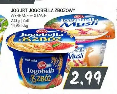 Jogurt Jogobella 8 Zbóż Zott promocja w Słoneczko
