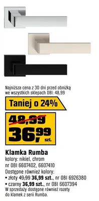 Klamka Rumba czarny promocja w OBI