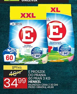 Proszek do prania do białych i jasnych tkanin E promocja w Wafelek