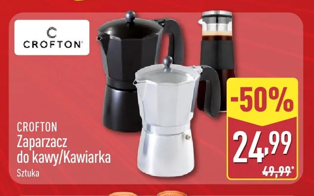 Kawiarka Crofton promocja w Aldi