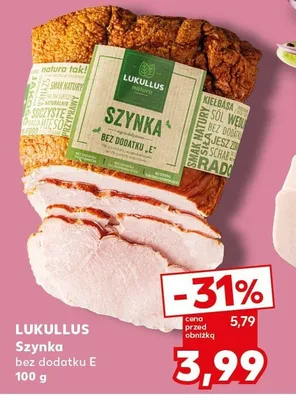 Szynka bez dodatku E promocja w Kaufland