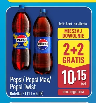 Napój gazowany Pepsi Max promocja w Aldi