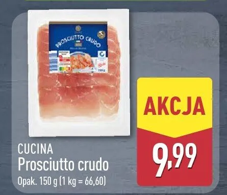Prosciutto crudo promocja w Aldi
