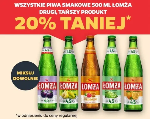 Piwo smakowe Łomża promocja w Netto