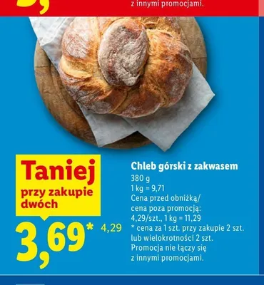 Chleb górski z zakwasem Piekarnia Lidla promocja w Lidl