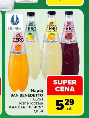 Napój San Benedetto Frutti Rossi promocja w Carrefour