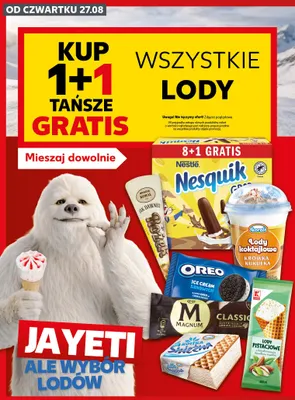 Lody Kostka Śnieżna promocja w Kaufland