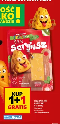 Ser żółty Sergiusz w plastrach Rozrabiaki Freszaki promocja w Kaufland