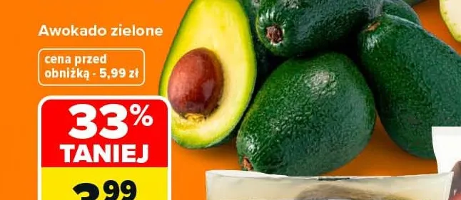 Awokado zielone promocja w Carrefour