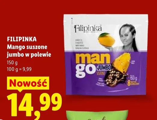 Mango suszone jumbo w polewie promocja w Lidl