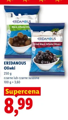 Oliwki czarne Eridanous promocja w Lidl