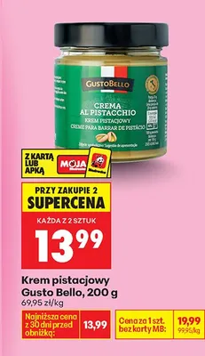 Krem pistacjowy promocja w Biedronka
