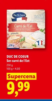 Ser Carré de l'Est Duc De Coeur promocja w Lidl