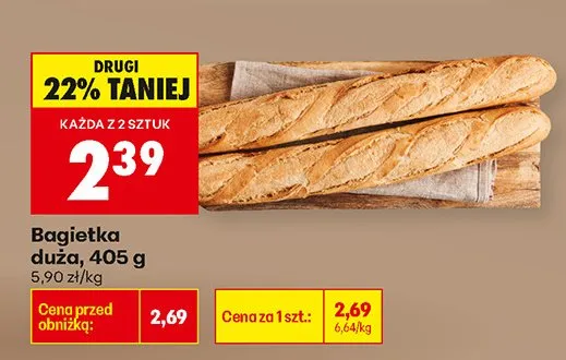 Bagietka duża promocja w Biedronka