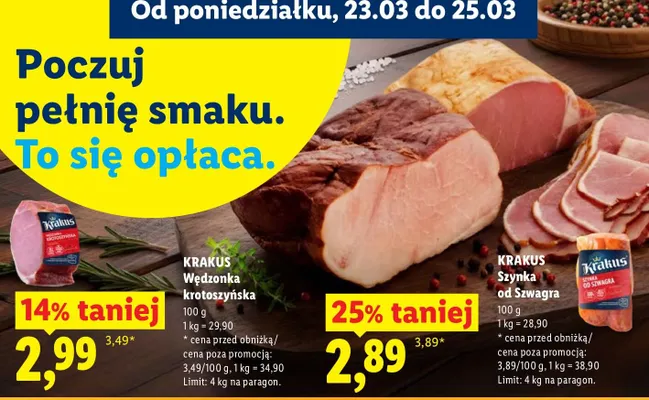 Wędzonka krotoszyńska promocja w Lidl